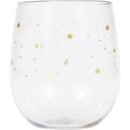 Elise Gold Stars Plastic Stemless Wine Glasses by, 14oz, 6PK 336729